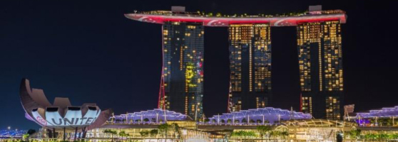 Singapur - Nachtaufnahme